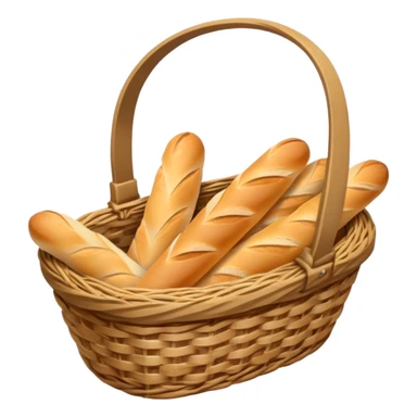 Basket of baguettes sticker
