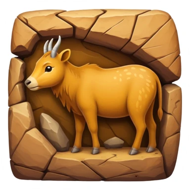 stone age cave art sticker