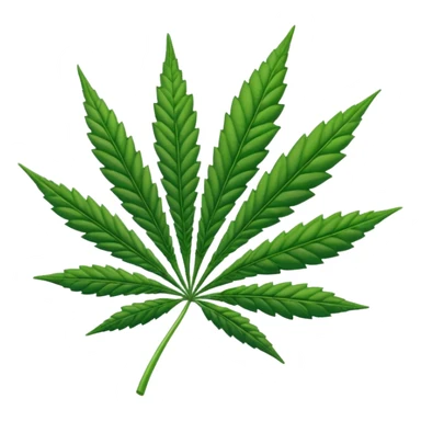 Weed emoji sticker
