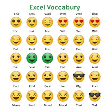“Provide 5 emojis for Antonyms / Opposite / Negative meaning in Excel vocabulary sheet.” sticker