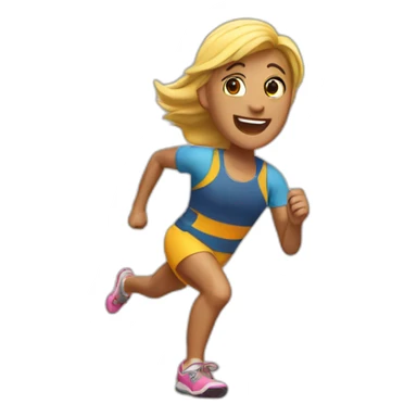 we love to run in the mountains sticker