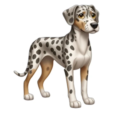 catahoula leopard dog full-body sticker