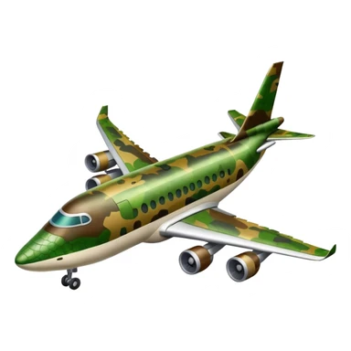 Airplane with crocodile head sticker