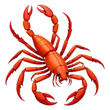 red Scorpion zodiac Sign sticker