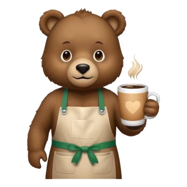 Barista Bear sticker