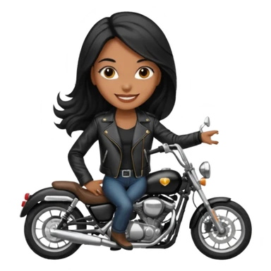Mulher na moto sticker