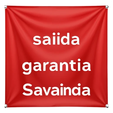 saida garantia banner sticker