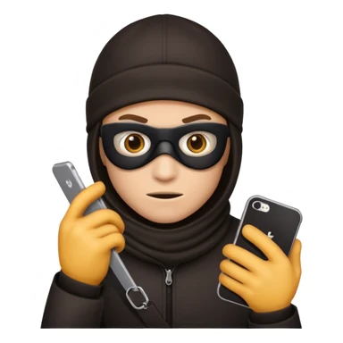 Robber iPhone emoji sticker