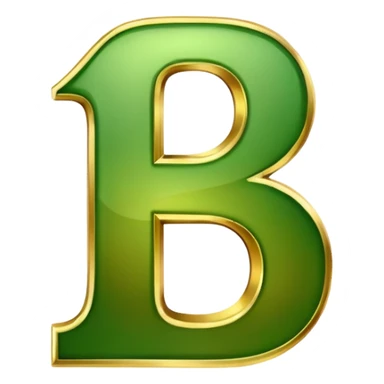 number four  in golden and green shadows sticker