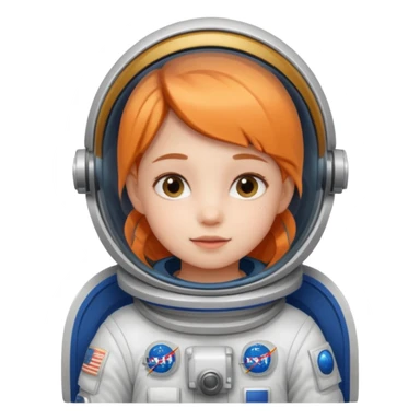 Girl kid in Astronaut Uniform
 sticker