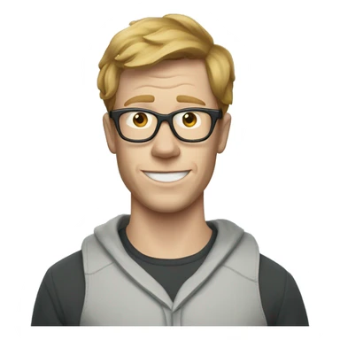 hank green wearing a shark costume  sticker