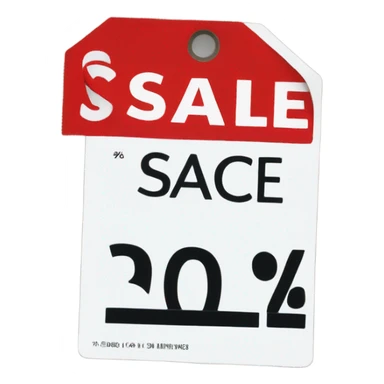 price tag sale in re sticker