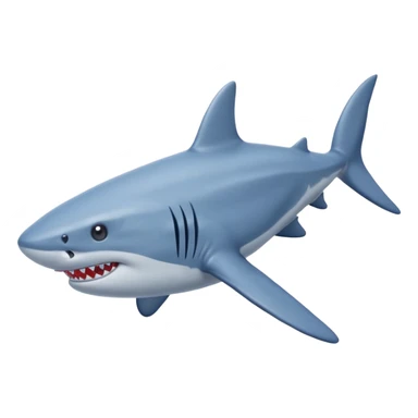 A  3 leged shark with blue nike shoes  sticker