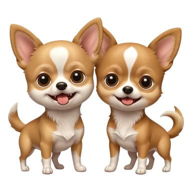 two annoying chihuahuas barking sticker