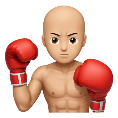 Saitama red hand punch with a boxing glove sticker