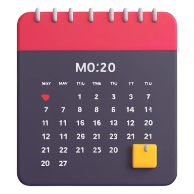 calendar with work shift being rescheduled sticker
