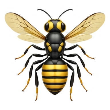 X-Ray of head with a wasp inside the head  sticker