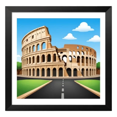 colosseum rome  2D sticker