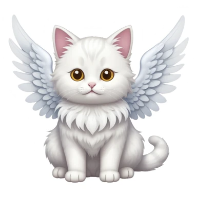 gato com asas sticker