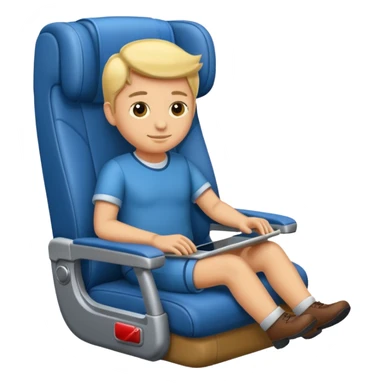 passanger in plane seat sticker