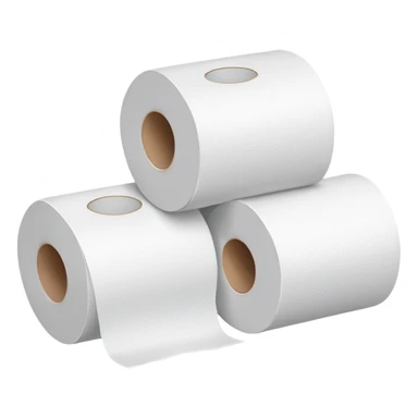 3 toilet paper sticker