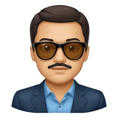 Pedro Sánchez with sunglasses, classic Telegram sticker sticker