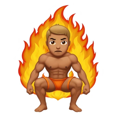 Man peeing fire sticker