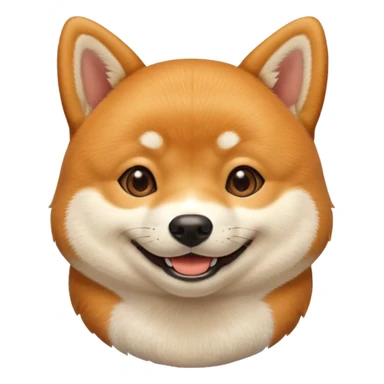 happy shiba inu sticker
