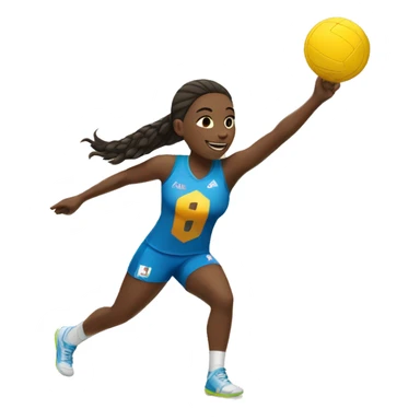 summer olympics girl playing volleyball sticker