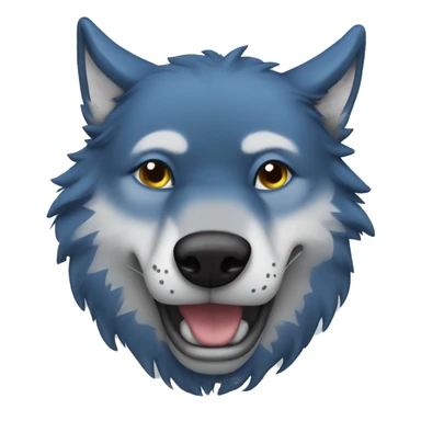 Blue wolf 🤟 sticker