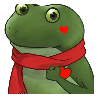 Four hearts linked sticker