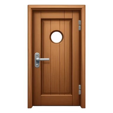A door opening like logout symbol sticker