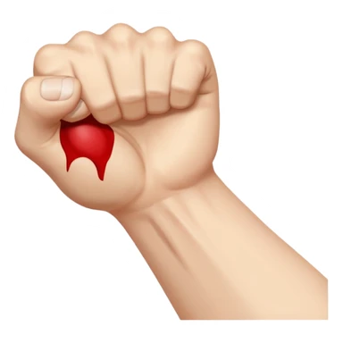 Arm reaching out to choke someone  sticker