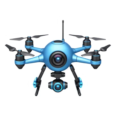 space explorer drone object icon, small futuristic drone with camera lens, glowing blue lights, sci-fi metal body, antenna details, 3D cartoon, mobile game icon style, centered, clean background, soft shadow, no text, no watermark
 
 sticker
