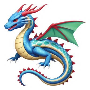 Dragonite-Flygon-Gyarados-Suicune-Kyogre-fusion, full body sticker