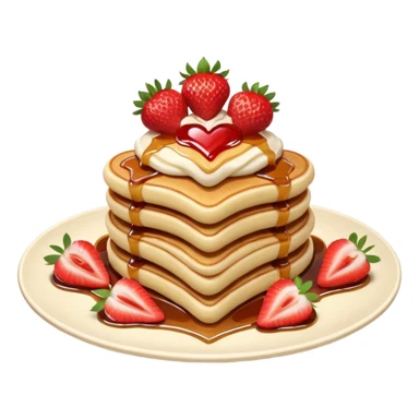 valentine pancakes sticker
