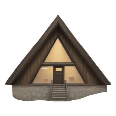 a-frame alpine art gallery building sticker
