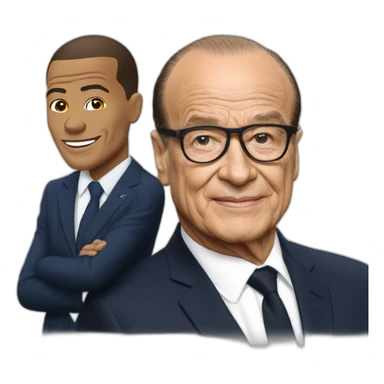 Killian mbappé embrasse chirac sticker
