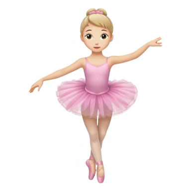 Girl ballerina emoji 2 legs sticker
