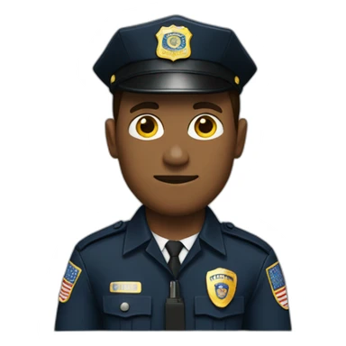 police officer with FBI clothing sticker