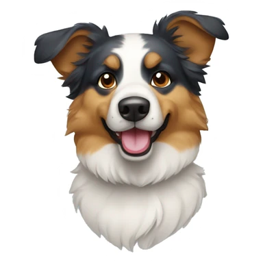 Chien berger australien bleu lunette sticker