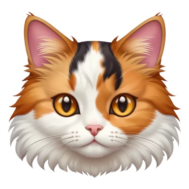 cat tricolor  sticker