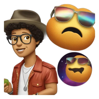 bruno mars eat à mars sticker