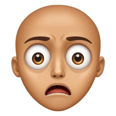 shocked face with jaw dropped and wide eyes sticker