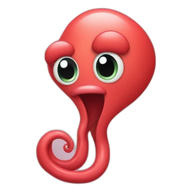 Poulpe qui forme un cœur  sticker