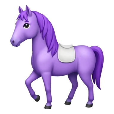 Purple horse wearing white t-shirt

 sticker