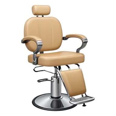 Hairstylist chair beige sticker