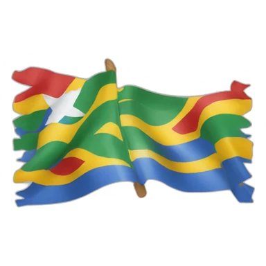 Drapeaux kabyle nord dafrique sticker
