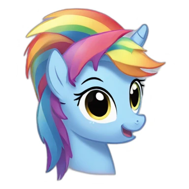 rainbow my little pony sticker
