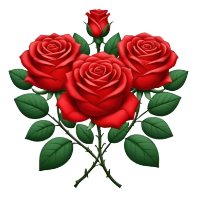 brasão com rosas condessa vermelha sticker